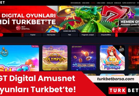 EGT Digital Amusnet Oyunları Turkbet’te!