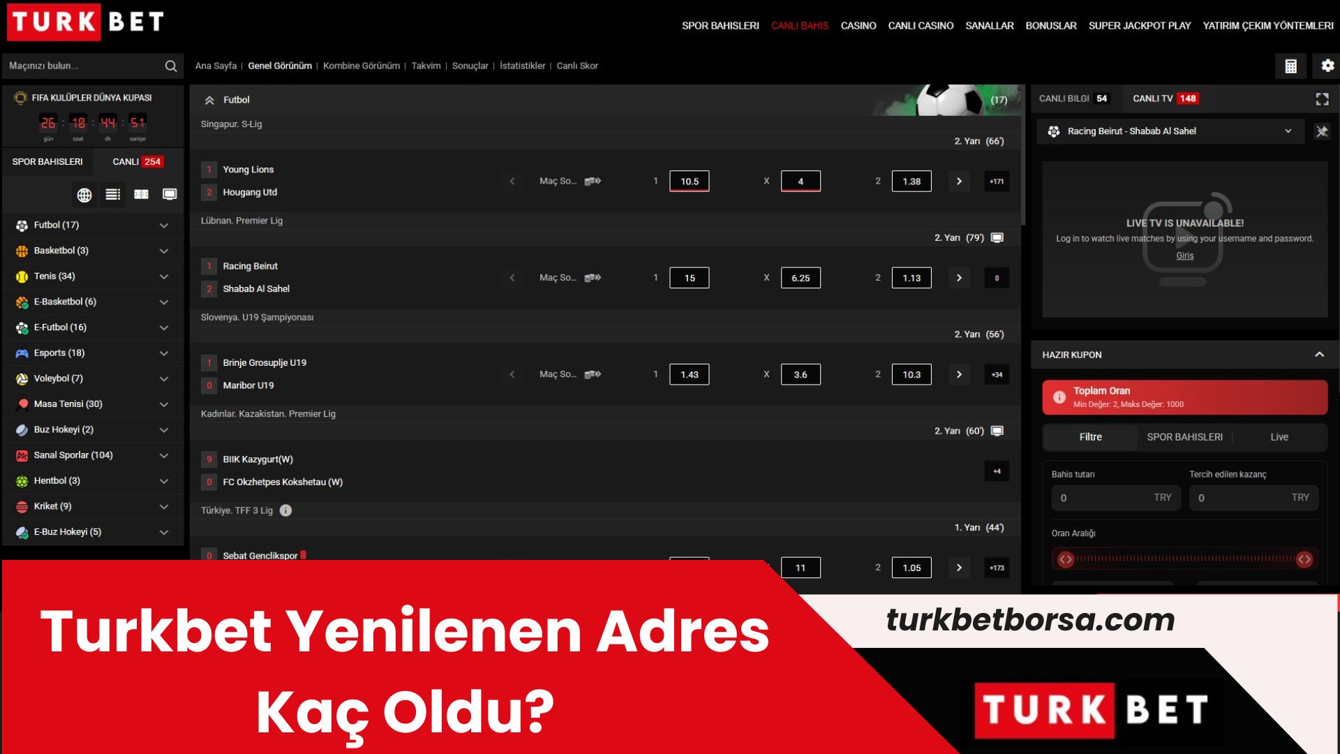 Turkbet Yenilenen Adres Kaç Oldu